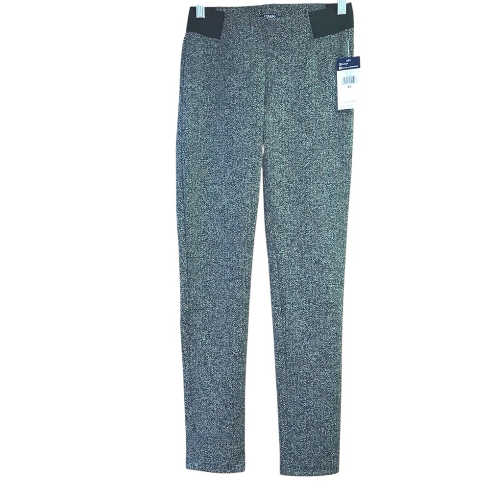 Chaps Black White Gray Leggings Woman’s size XS